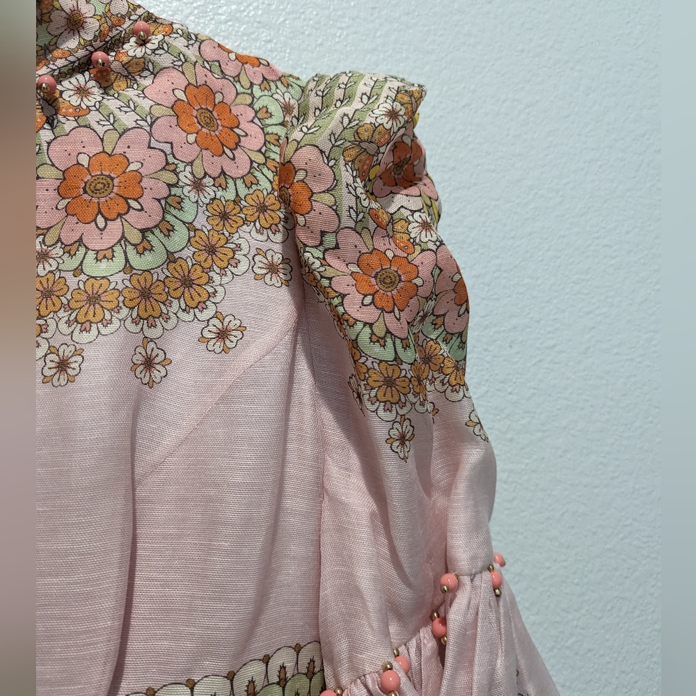 Zimmermann Kaleidoscope Bell Sleeve Gown - Picture 9 of 15